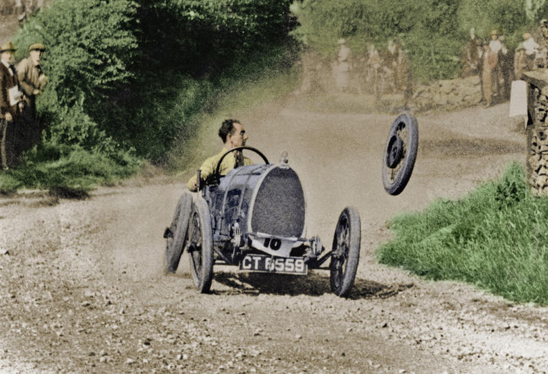 Illustration for article titled Frank Williams great grandfather fined for loose wheel issue...